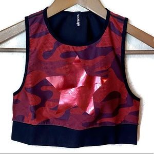 ULTRACOR Knockout Camo Star Sports Bra Size Small